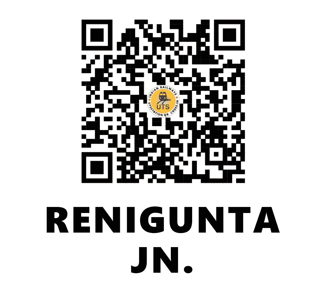 UTS QR Code for RENIGUNTA JN. - RU (SC - ANDHRA PRADESH)